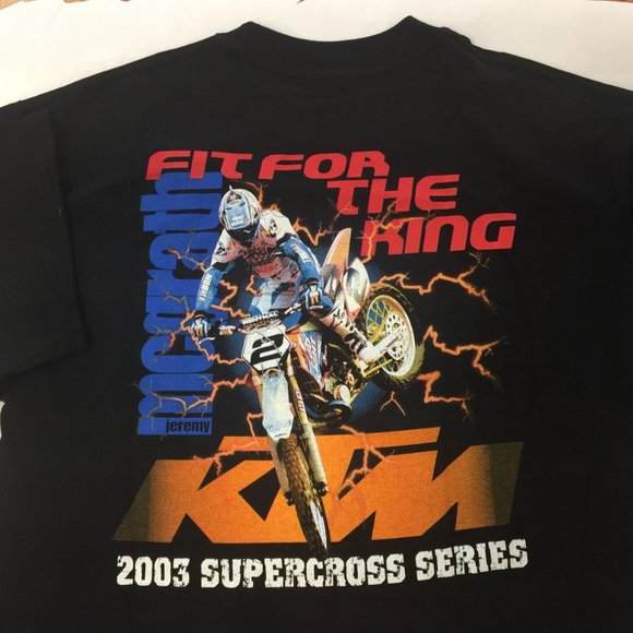 Jeremy McGrath KTM 2003 Supercoss T-Shirt  3-XL - Picture 2 of 4